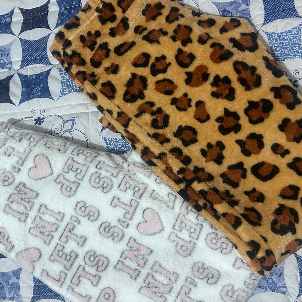 Leopard and White Pajama Set